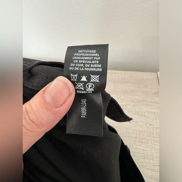 LAFAYETTE 148 Mercer Suede Leather Front Skinny Pants Black Rock Fall Chic 12 - Picture 9 of 10